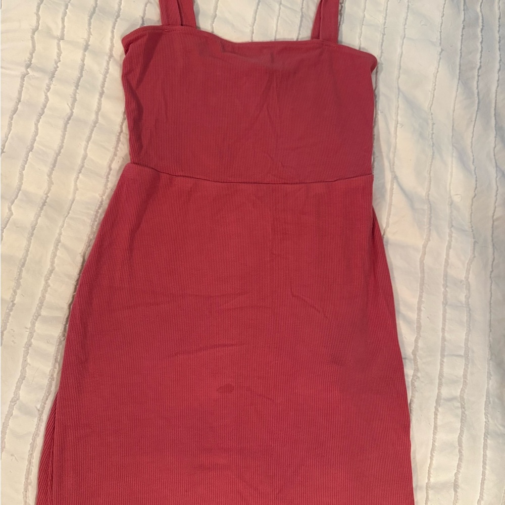 Elegant Pink Sleeveless Dress